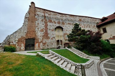 Tyniec 'teki Benedictine Manastırı' nın Duvarları