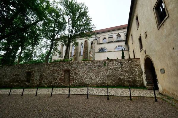 Tyniec Teki Benedictine Manastırı Nın Duvarları — Stok fotoğraf