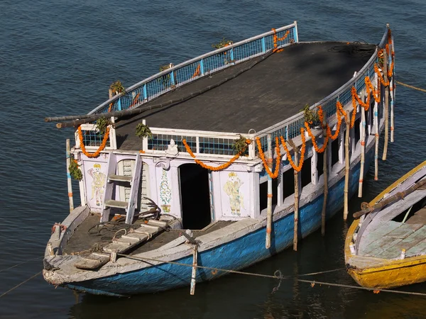 A Gangesz csónakok — Stock Fotó
