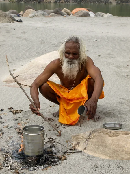 Ganges sadhu — Zdjęcie stockowe