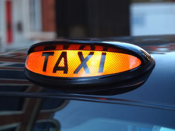 Taxi tecken — Stockfoto