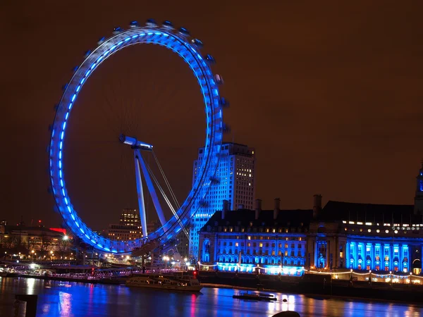 Londres olho por noite — Fotografia de Stock