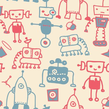 Dikişsiz doodle robotlar