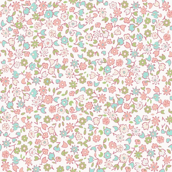 Seamless floral pattern with flowers — Stock Vector