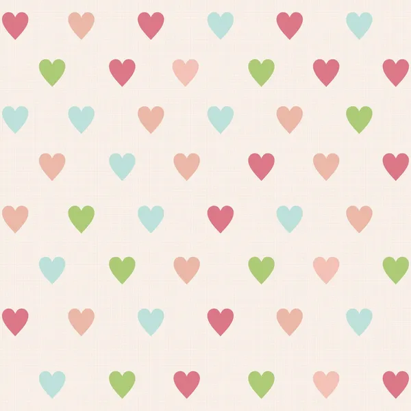 Renkli kalpleri olan kusursuz bir desen.