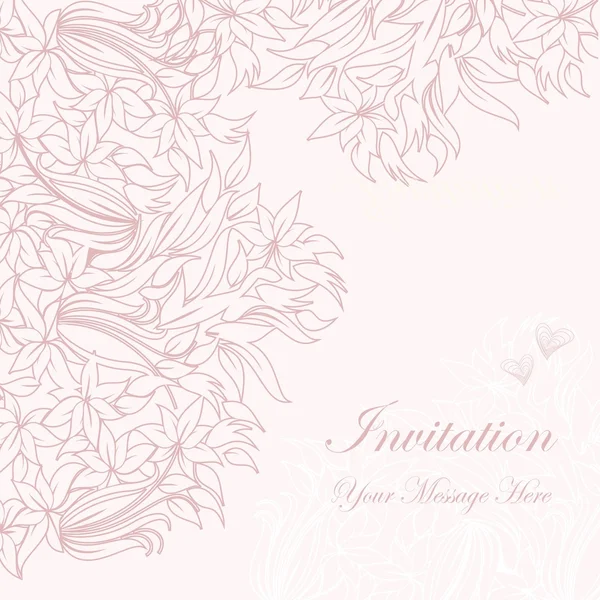 ihale pembe çiçekli kart