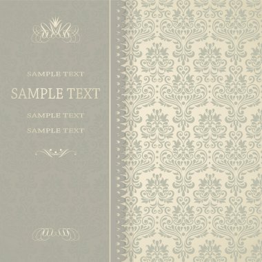 Güzel damasko davetiye. eps10