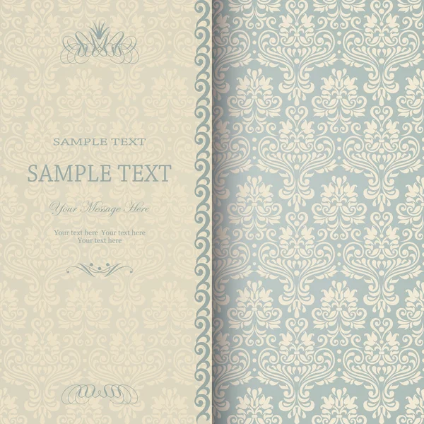 Güzel damasko davetiye. eps10