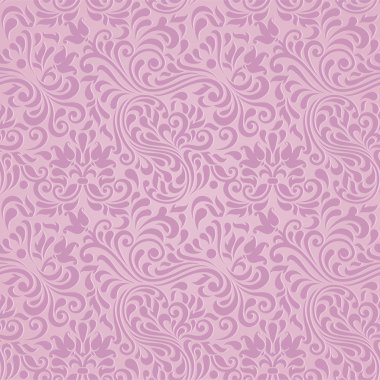 vektör sorunsuz çiçek pembe damask desenli