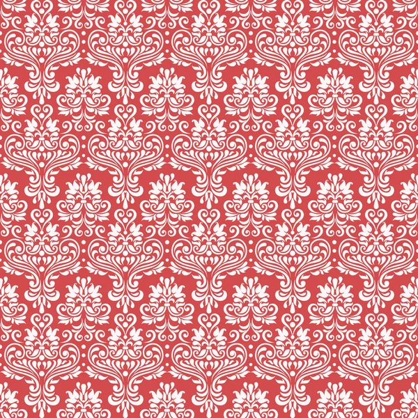 Red vintage seamless pattern for gift wrapping — Stock Vector