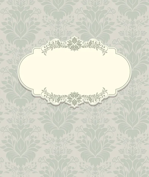 Vintage background, antique greeting card — Stock Vector