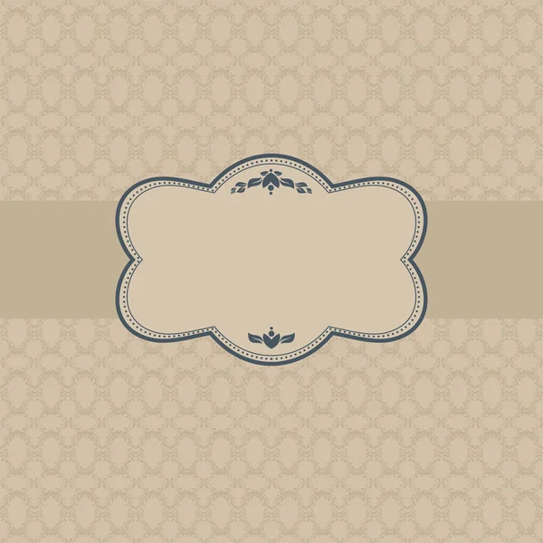 Vintage background, antique greeting card — Stock Vector