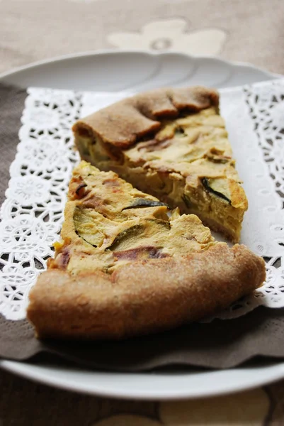 Crostata di zucchine e cipolla — Foto Stock