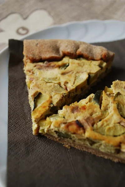 Crostata di zucchine e cipolla — Foto Stock