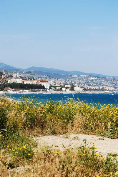 Ciudad y costa de San Remo — Foto de Stock