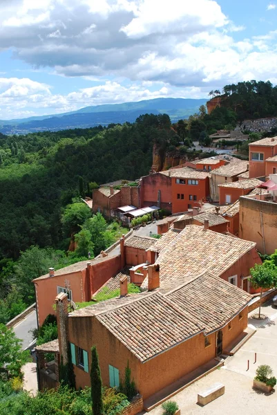 Roussillon dorp, Frankrijk — Stockfoto