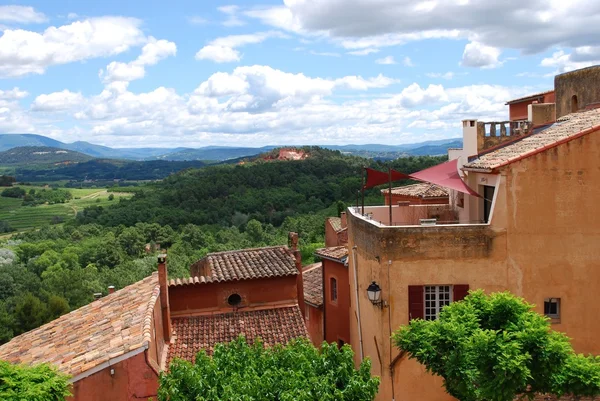 Roussillon dorp, Frankrijk — Stockfoto