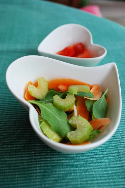 Salada de dois corações — Fotografia de Stock