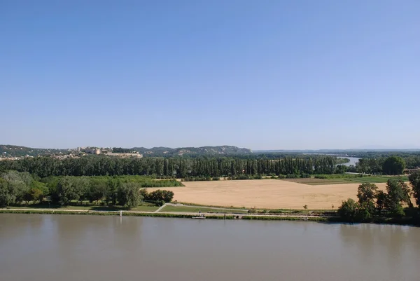 Landschap van het platteland, Frankrijk — Stockfoto