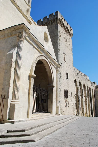 Papstpalast in Avignon Stockbild