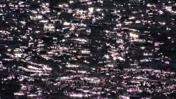 Éblouissement Soleil Dans Eau Les Taches Solaires Dans Mer Noire — Video