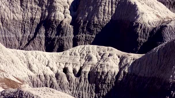 Forstenet Forest National Park Erosion Gamle Flerfarvede Sedimentære Klipper Hvorfra – Stock-video