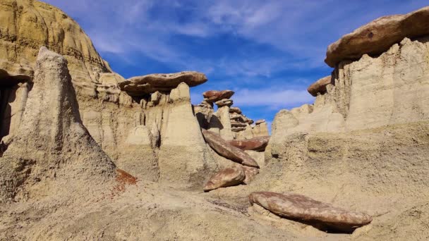 Wilderness Çalışma Alanı Shi Sle Pah Wash New Mexico Kaya — Stok video