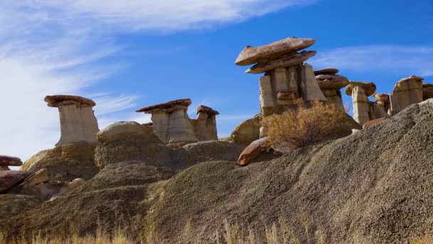 Wilderness Çalışma Alanı Shi Sle Pah Wash New Mexico Kaya — Stok video