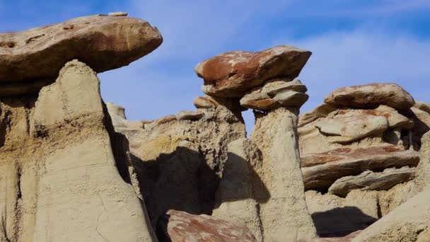 新墨西哥州Ah Shi Sle Pah沃什的岩层 野外研究区 — 图库视频影像