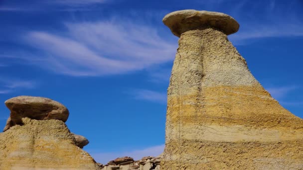 Wilderness Study Area Rock Formations Shi Sle Pah Wash New — Stock Video