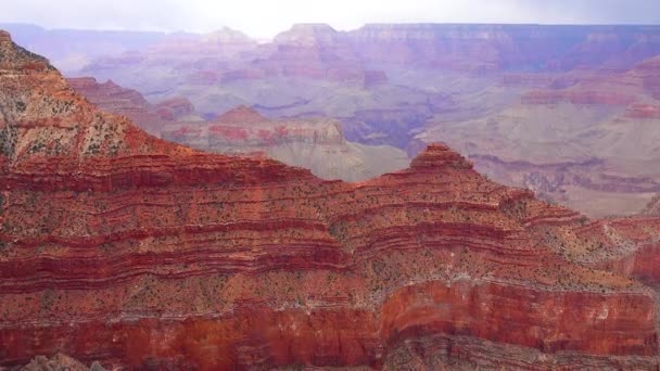 川の谷と赤い岩のパノラマビュー グランドキャニオン国立公園 コロラド川とアリゾナ州 アメリカ — ストック動画