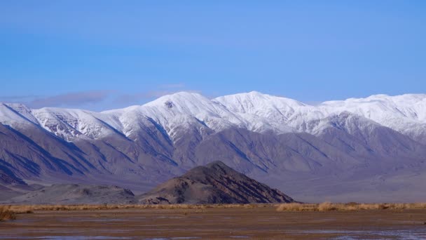 Sierra Nevada Berge Schnee Death Valley Nationalpark — Stockvideo