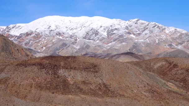 Sierra Nevada Berge Schnee Death Valley Nationalpark — Stockvideo