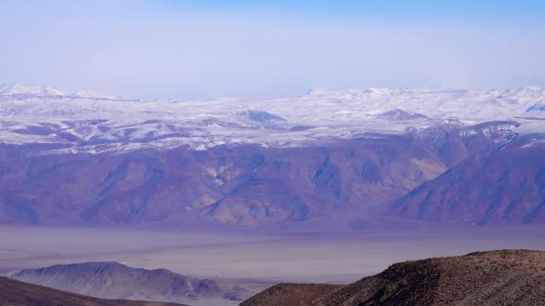 Sierra Nevada Montanhas Neve Death Valley National Park — Vídeo de Stock