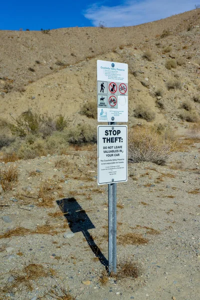 California Usa November 2019 Information Boards Entrance Natural Park California — Stock Fotó