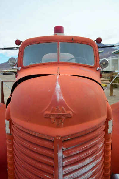 California Usa November 2019 Elements Details Old Red Fire Engine — Stockfoto