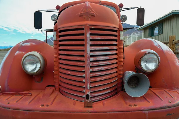 California Eua Novembro 2019 Elementos Detalhes Antigo Carro Bombeiros Vermelho — Fotografia de Stock