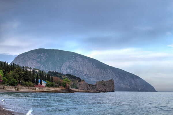 Гурзуф - курортный город в Крыму Лицензионные Стоковые Изображения