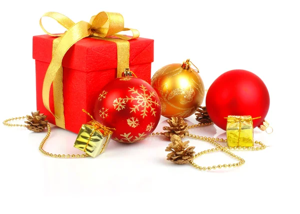 Christmas red gift — Stock Photo, Image