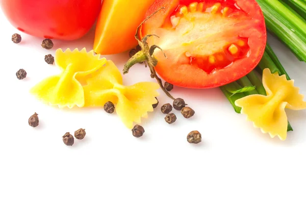 Pasta and vegetable — Stock Photo, Image