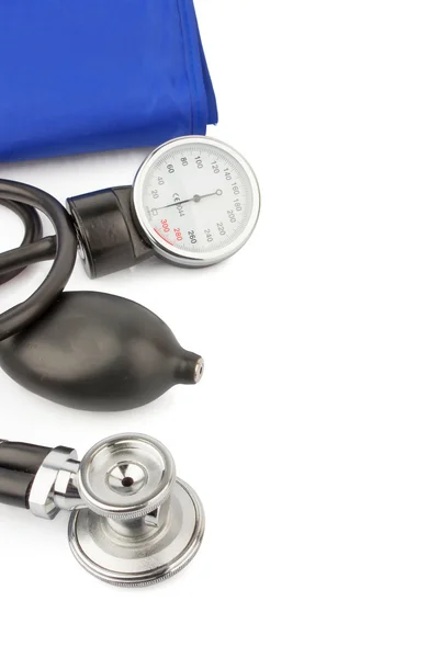 Manometer & stethoscope — Stock Photo, Image