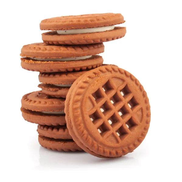 Stack of sandwich cookies — Stock Photo, Image