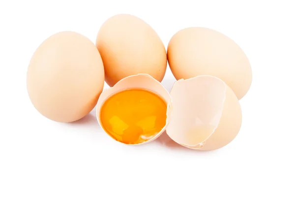 Chicken raw eggs — Stock Photo, Image