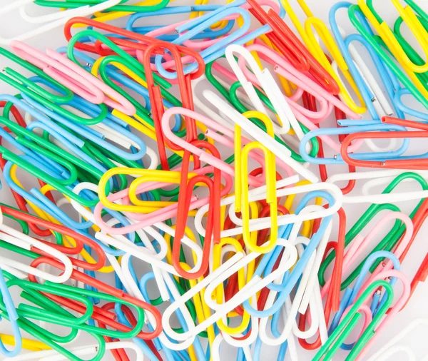 Colorful paper clips — Stock Photo, Image