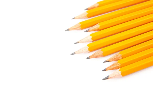 Дерев'яні олівці Sharp — стокове фото