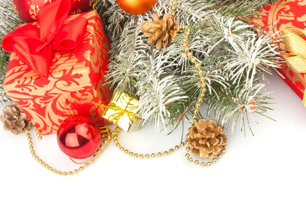 Christmas still life in red — Stock Photo, Image