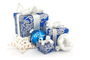 Mavi Noel aksesuarlar