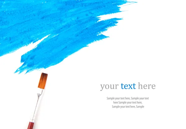 Blue paint strokes — Stock Photo, Image