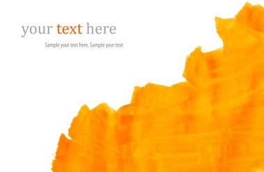 Turuncu boya konturları