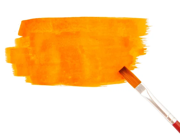 Coups de peinture orange — Photo